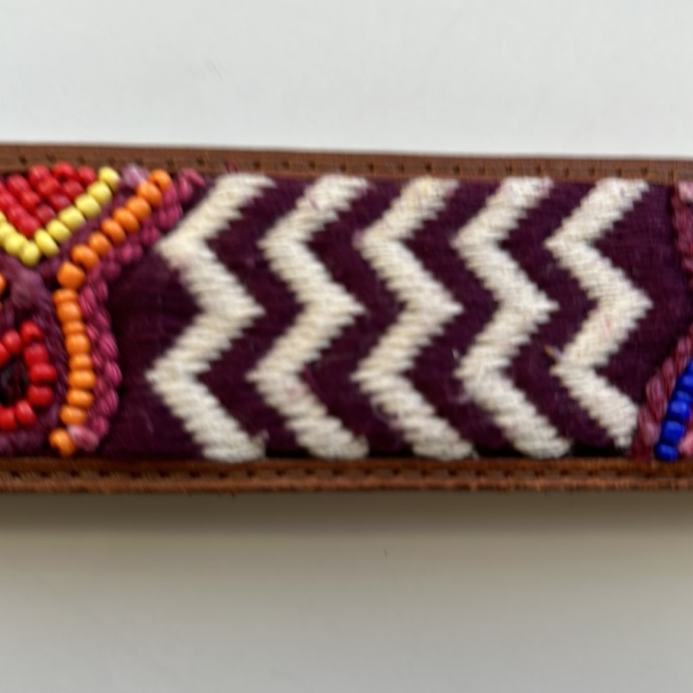 Lucky Brand Tan and Multicolor Embroidered Belt - Picture 6 of 9